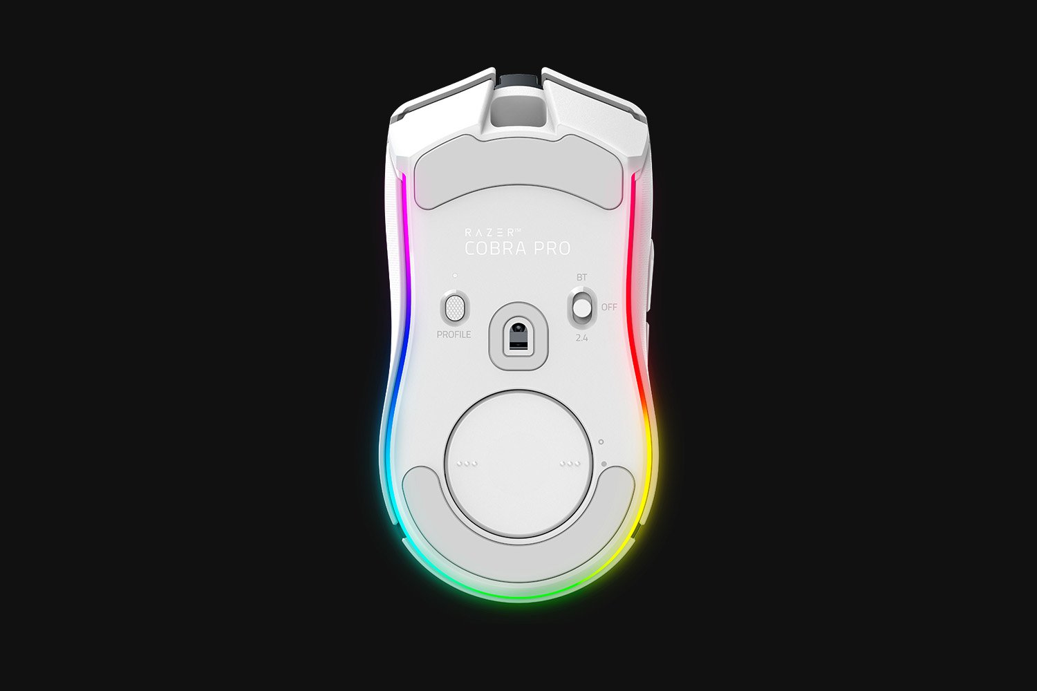 RAZER COBRA PRO WIRED/WIRELESS GAMING MOUSE WHITE