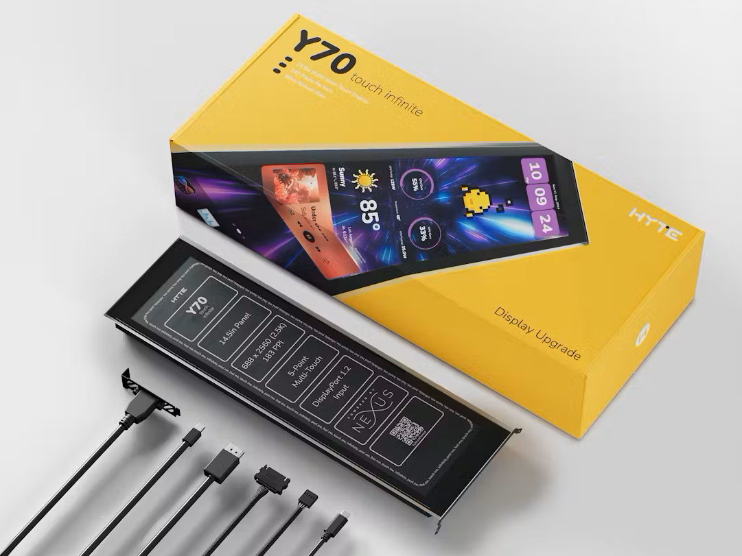 HYTE Y70 TOUCH INFINITE DISPLAY UPGRADE BLACK