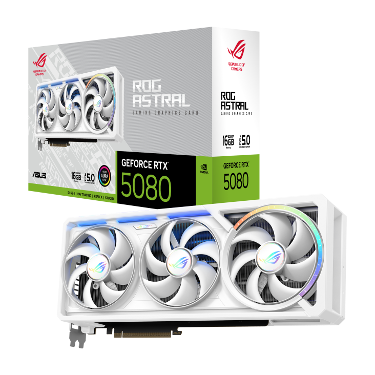 ASUS ROG ASTRAL RTX5080 O16G GAMING WHITE thumbnail 5