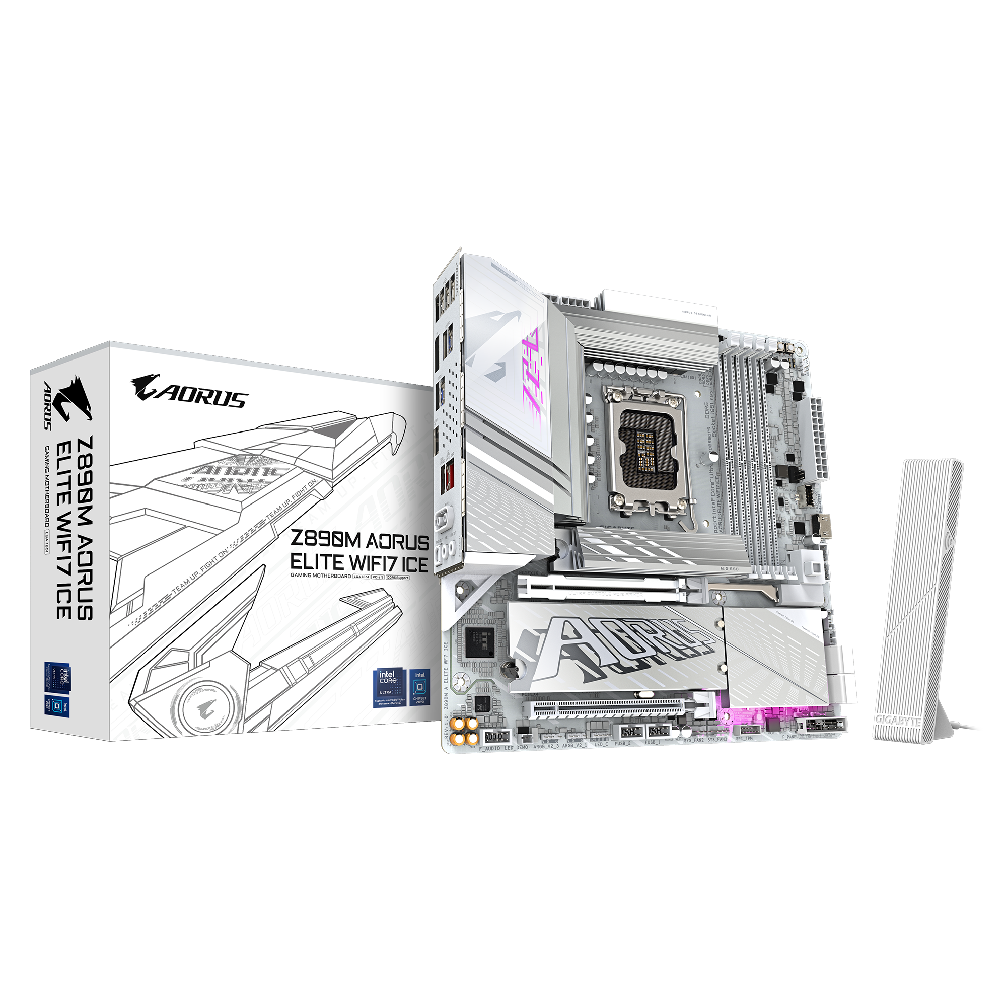 GIGABYTE Z890M AOURS ELITE WIFI 7 ICE