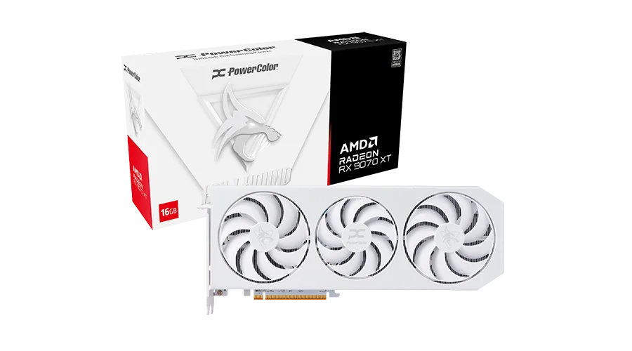 POWERCOLOR RX9070XT HELLHOUND SPECTRAL WHITE 16GB GDDR6