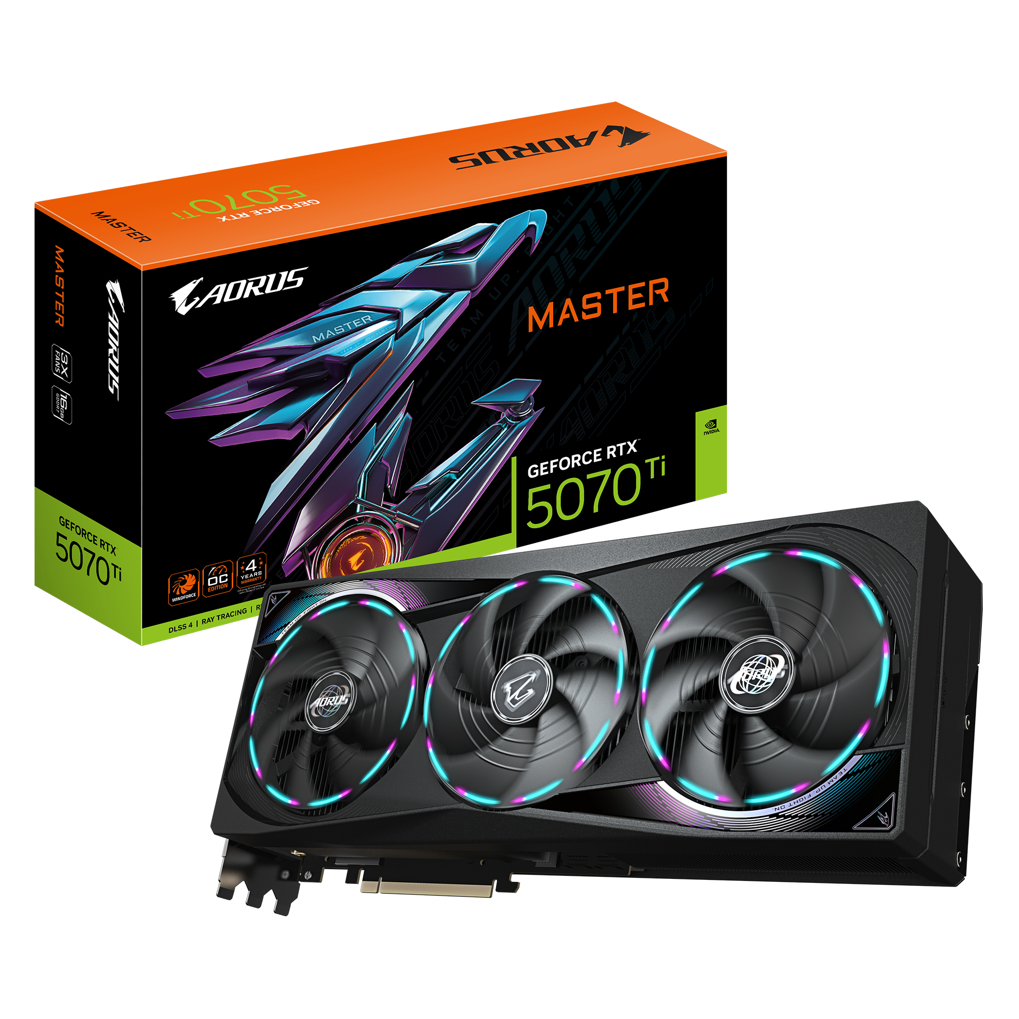 GIGABYTE RTX5070TI AORUS MASTER 16GB GDDR7