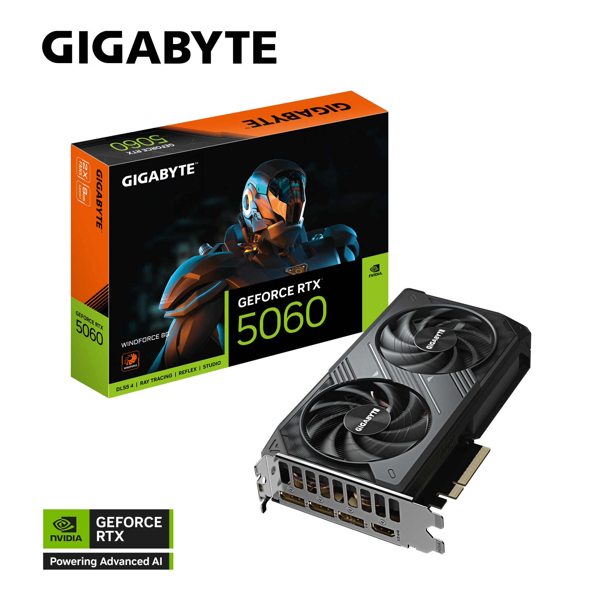 GIGABYTE RTX5060 WINDFORCE 2X 8GB GDDR7 thumbnail 3