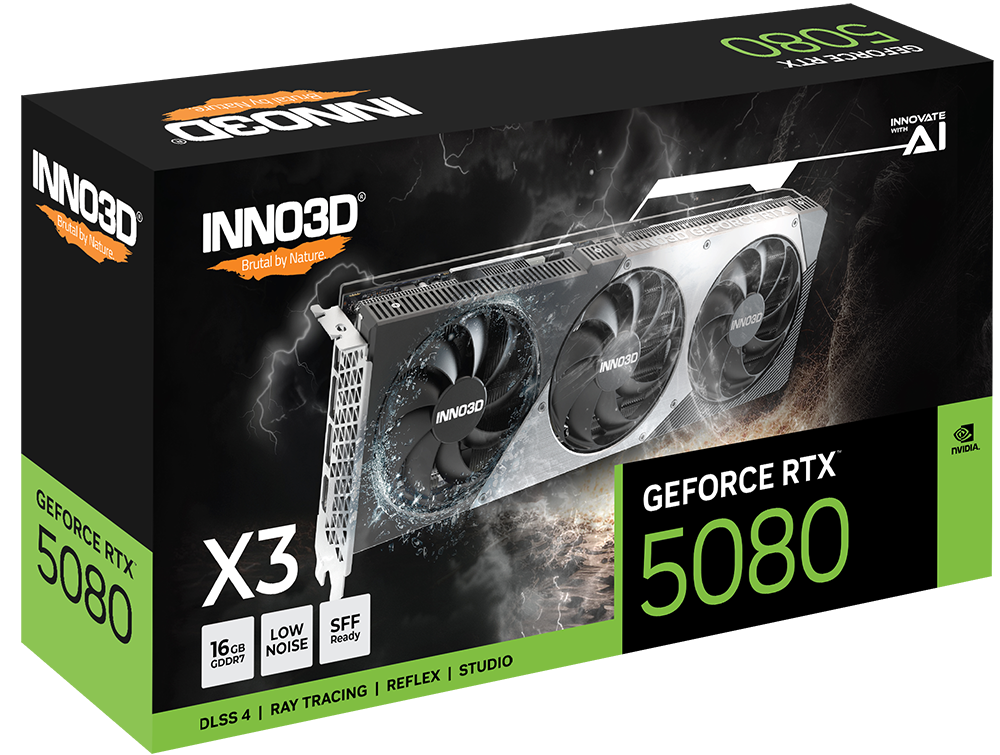 INNO 3D RTX5080 X3 16GB GDDR7 thumbnail 2
