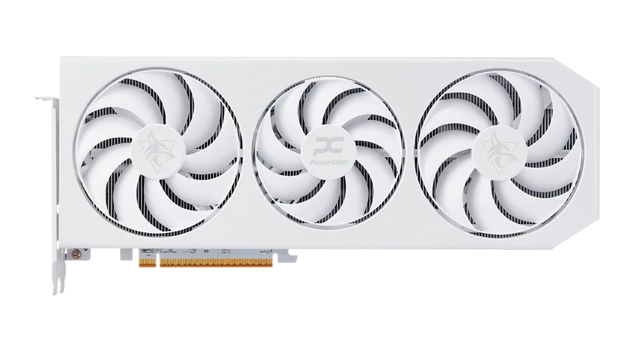 POWERCOLOR RX9070XT HELLHOUND SPECTRAL WHITE 16GB GDDR6 thumbnail 3