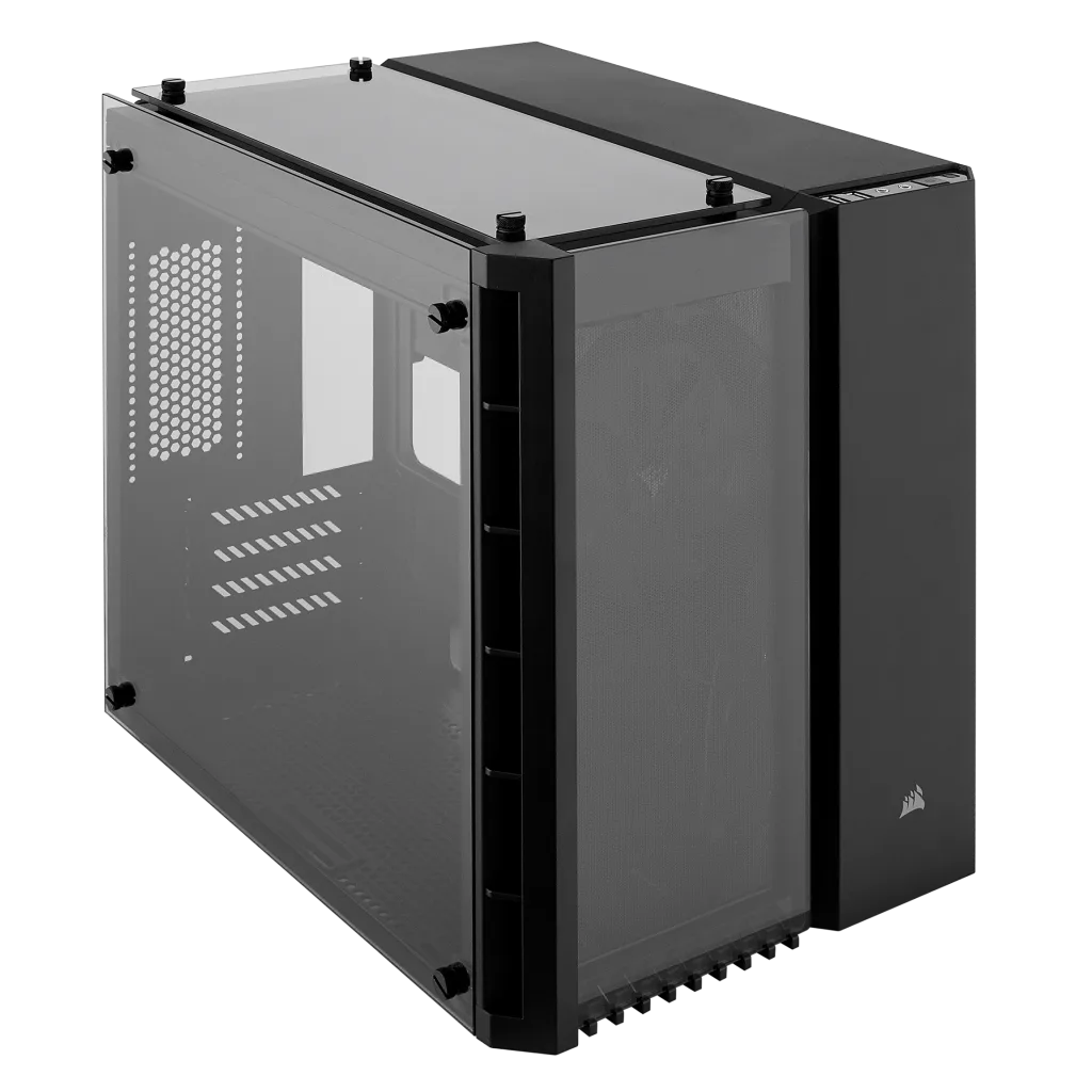 CORSAIR CRYSTAL SERIES 280X TEMPERED MICRO ATX CASE BK