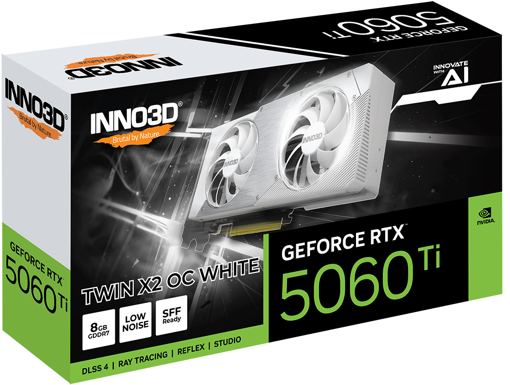 INNO 3D RTX5060TI X2 OC 8GB GDDR7 WHITE