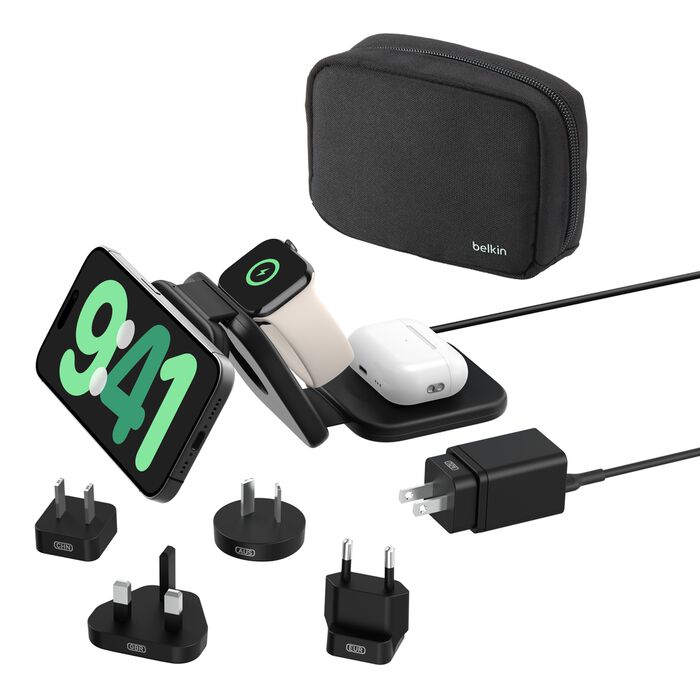 BELKIN BoostCharge Pro 3合1 Qi2無線充電器