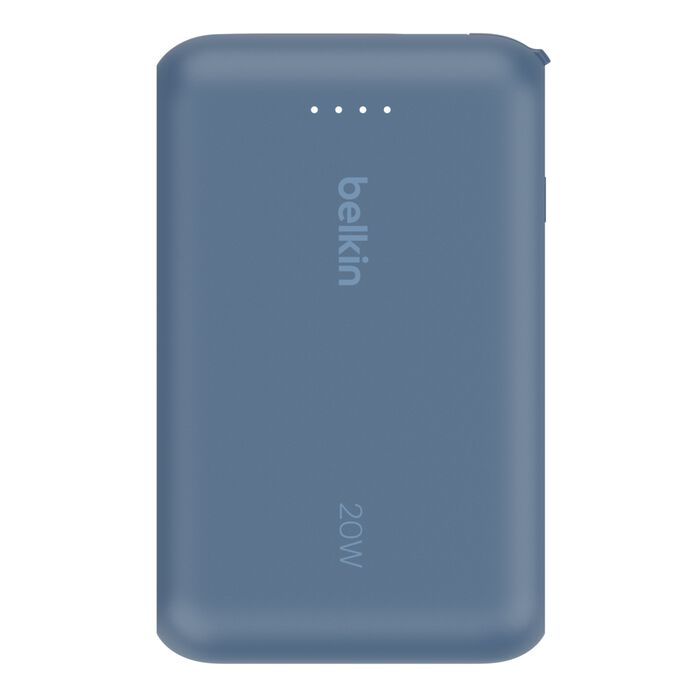 BELKIN BoostChargePower Bank 10K w/Integrated Cable Blue