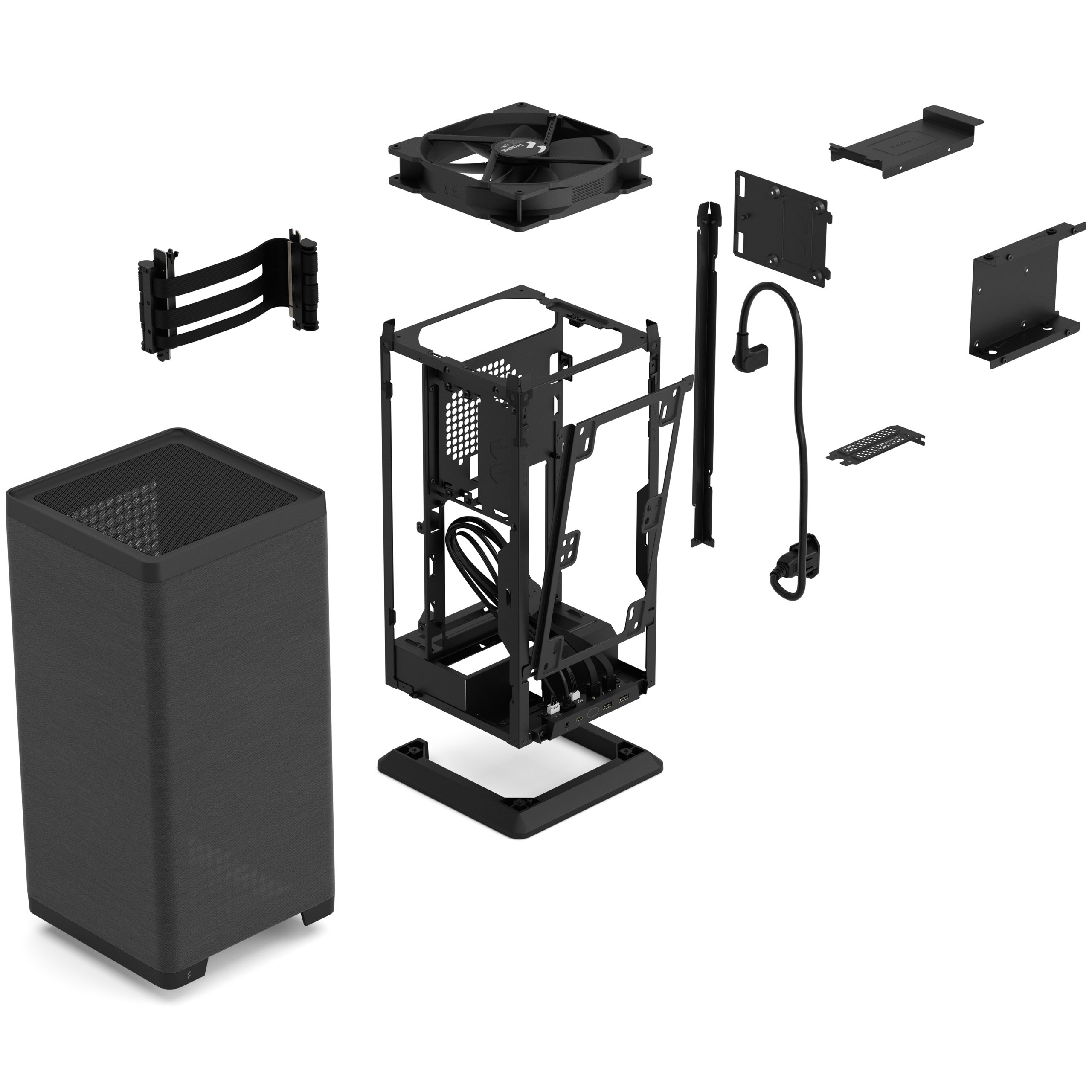 FRACTAL DESIGN MOOD BLACK MINI-ITX CASE thumbnail 7