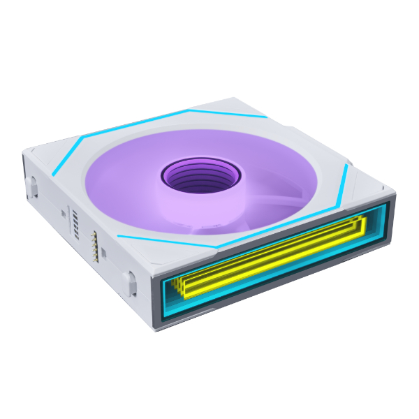 LIAN LI UNI FAN SL-INF WIRELESS 120 REVERSE BLADE WH (1PK)