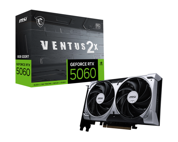 MSI RTX5060 VENTUS 2X OC 8GB GDDR7