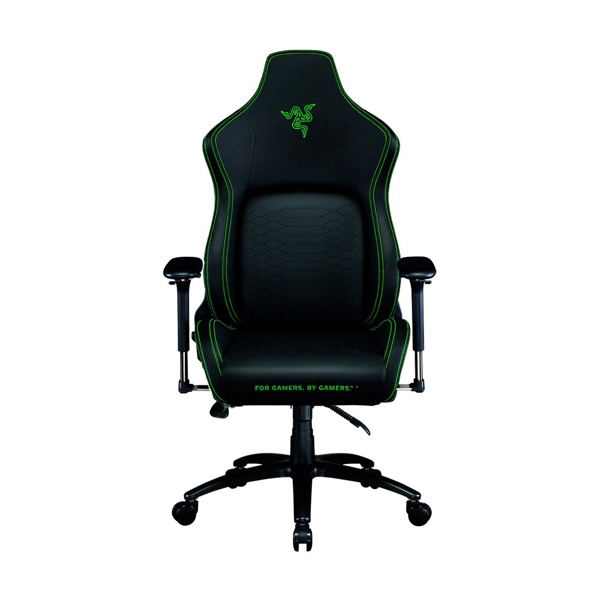 RAZER Iskur - Black / Green - XL(PVC Leather)