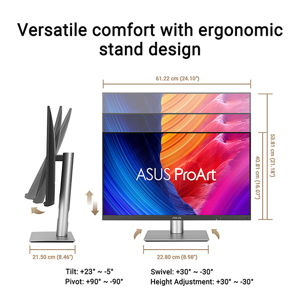 ASUS ProArt PA27JCV 27" 5K HDR500 MONITOR thumbnail 9