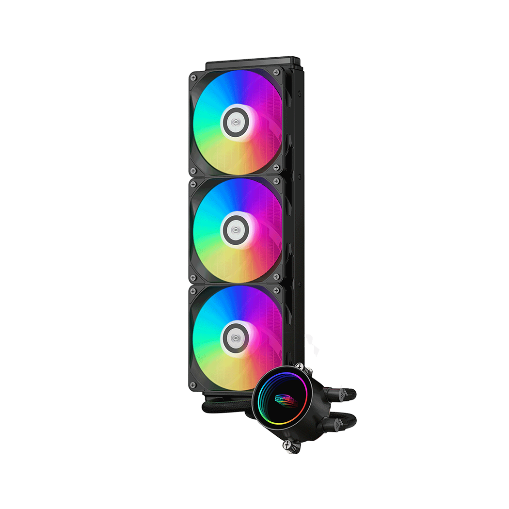 PC COOLER DA360 ARGB HIGH PERFORMANCE AIO CPU COOLING BLACK