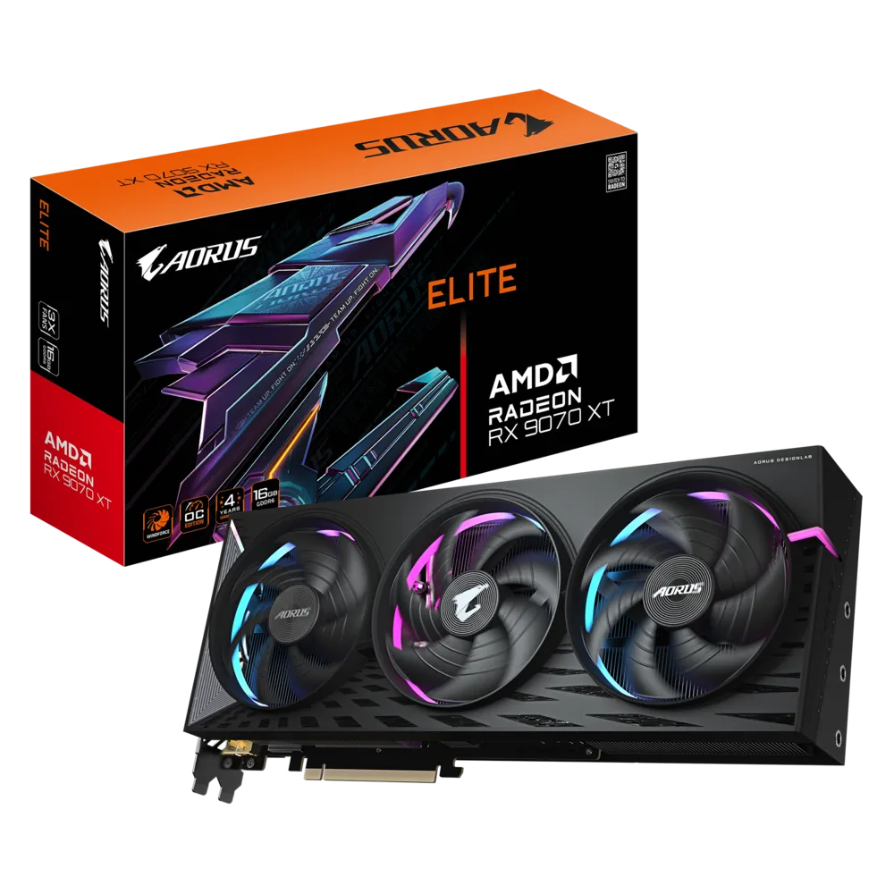 GIGABYTE RX9070XT AORUS ELITE 16GB GDDR6 thumbnail 4