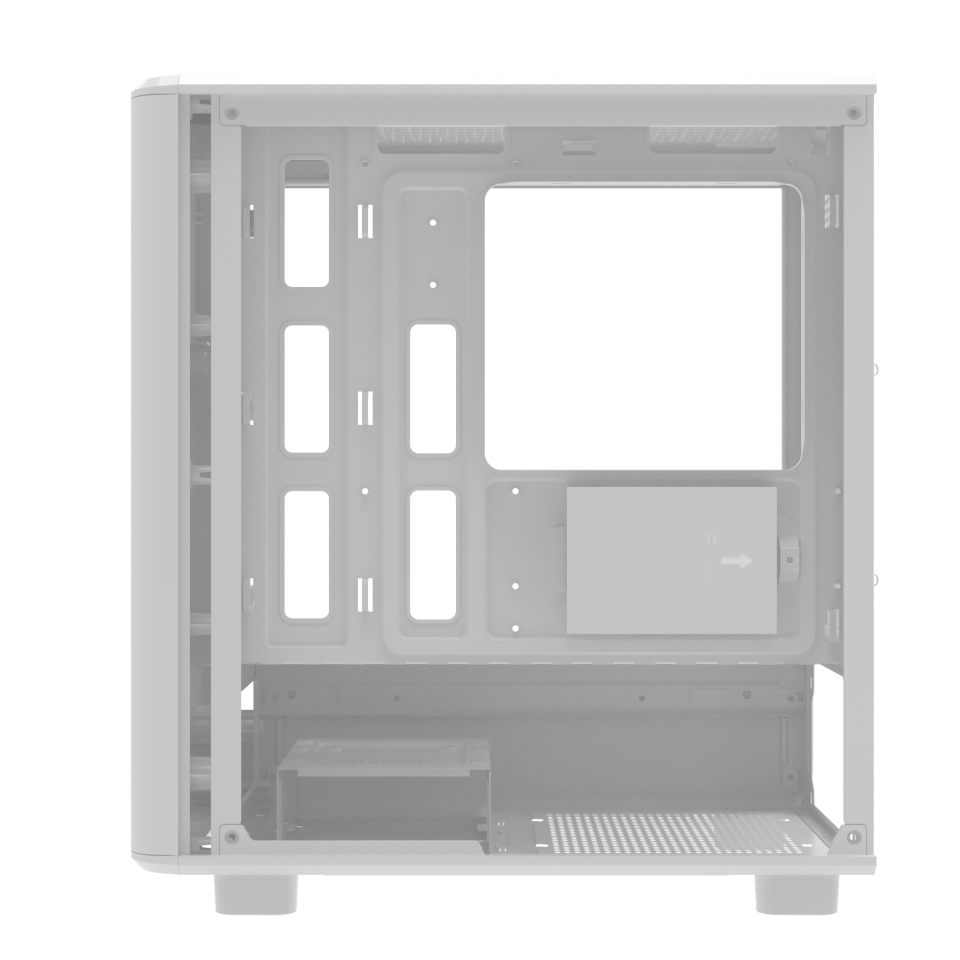 DARKFLASH DB330M MESH MATX CASE WHITE