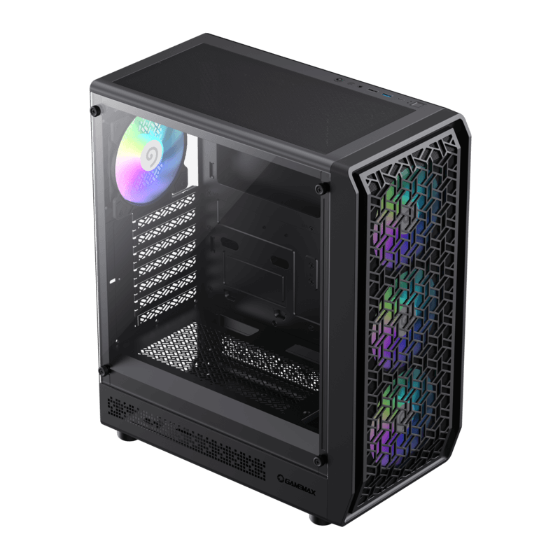 GAMEMAX FORGE AB ATX CASE BLACK thumbnail 2