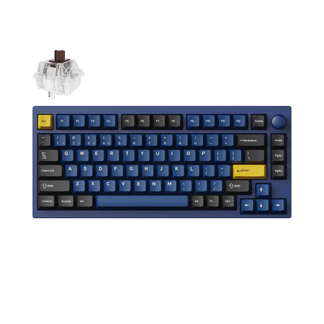 LEMOKEY P1 PRO NAVY BLUE BROWN SWITCH RGB