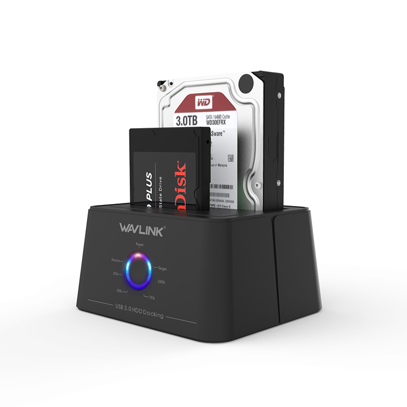 WAVLINK USB 3.0 to SATA Dual Bay External HD Docking