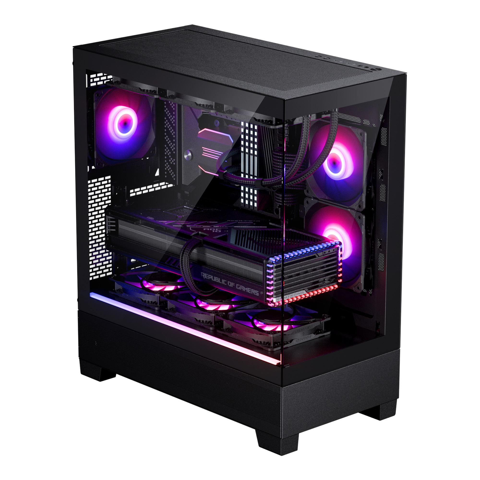 PHANTEKS XT VIEW TEMPERED GLASS MID TOWER CASE BLACK thumbnail 11
