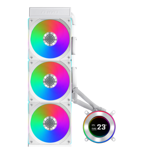 LIAN LI HYDROSHIFT II LCD-C 360CL AIO CPU WATER COOLER WH