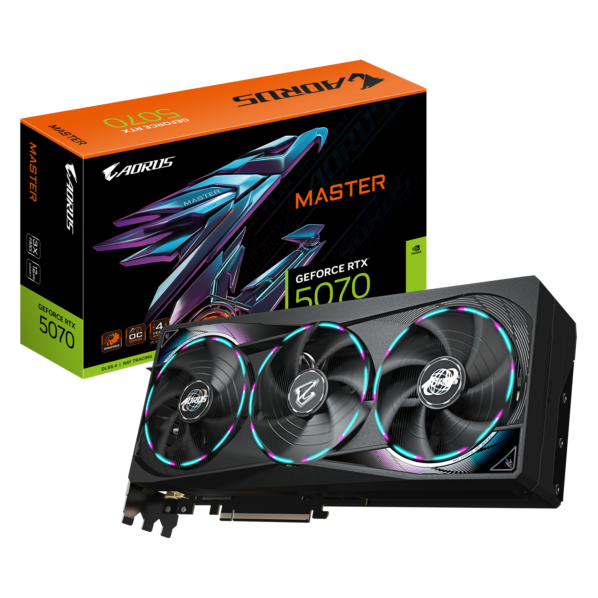GIGABYTE RTX5070 AORUS MASTER 12GB GDDR7