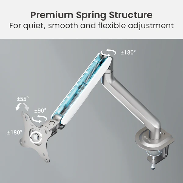 BRATECK ECONOMICAL SPRING-ASSISTED MONITOR ARMS thumbnail 5