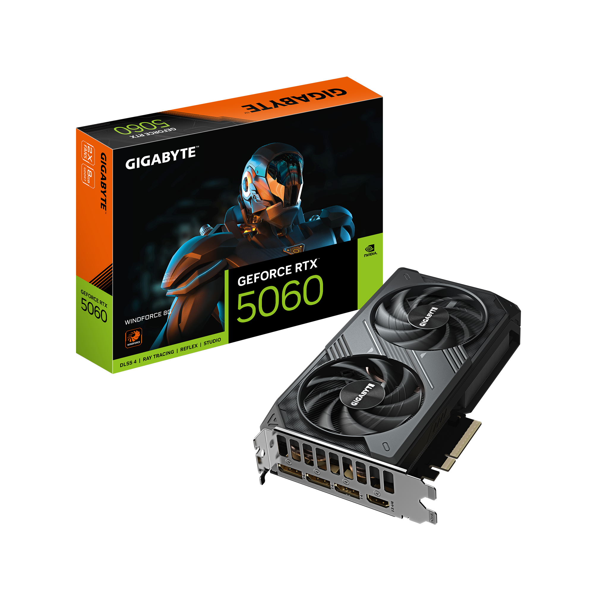 GIGABYTE RTX5060 WINDFORCE 2X 8GB GDDR7 thumbnail 2