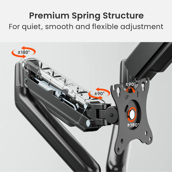 BRATECK ELEMENTAL MONITOR ARMS (DUAL) thumbnail 7
