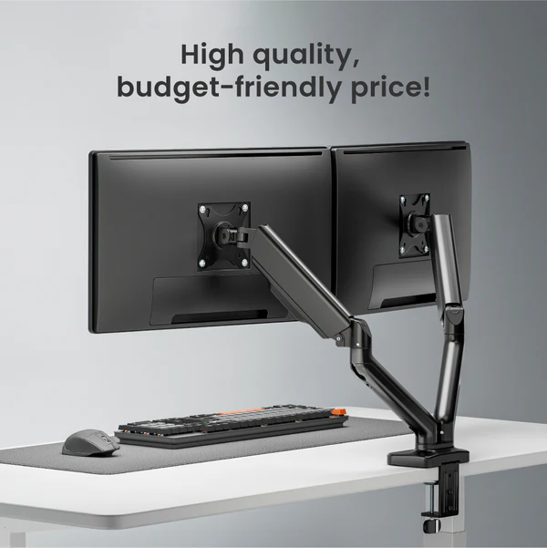 BRATECK ELEMENTAL MONITOR ARMS BLACK (DUAL) thumbnail 8