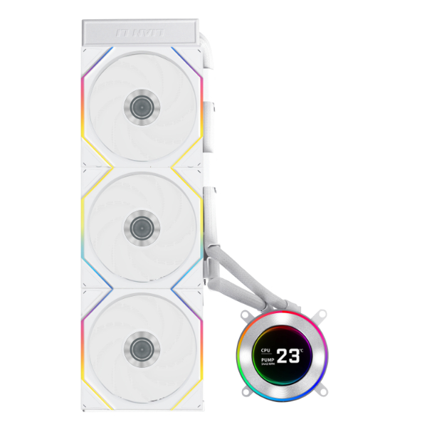 LIAN LI HYDROSHIFT II LCD-C 360TL AIO CPU WATER COOLER WH