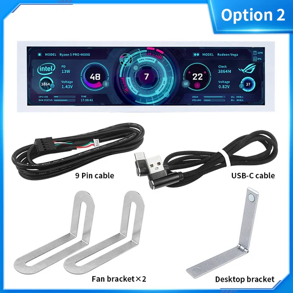 TURZX 8.8" IPS TYPEC PC HEALTH  MONITOR WHITE