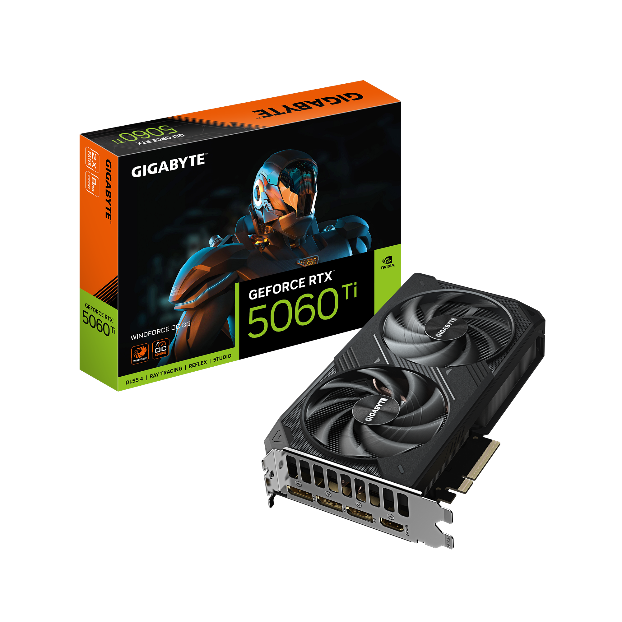 GIGABYTE RTX5060TI WINDFORCE X2 OC 8GB GDDR7