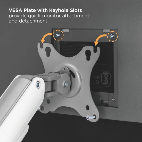 BRATECK ECONOMICAL SPRING-ASSISTED MONITOR ARMS thumbnail 4
