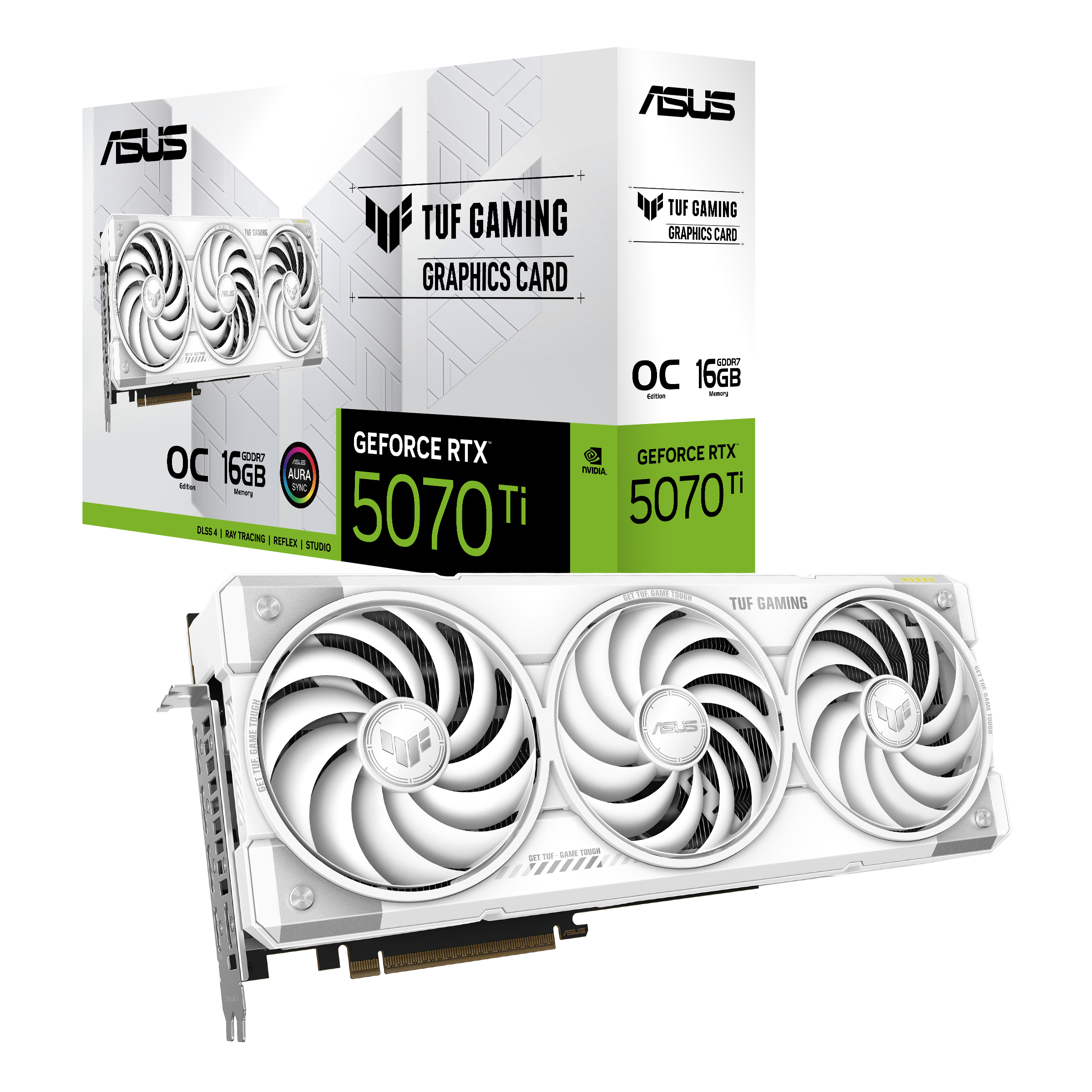 ASUS TUF GAMING RTX5070TI OC 16GB GDDR7 WHITE