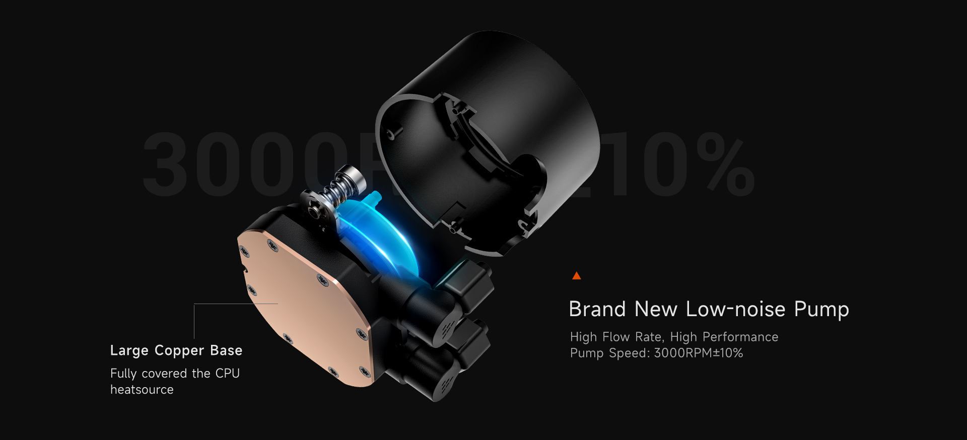 PC COOLER DA240 ARGB HIGH PERFORMANCE AIO CPU COOLING BLACK thumbnail 9