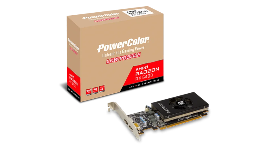 POWERCOLOR RX6400 4GB GDDR6 LOW PROFILE