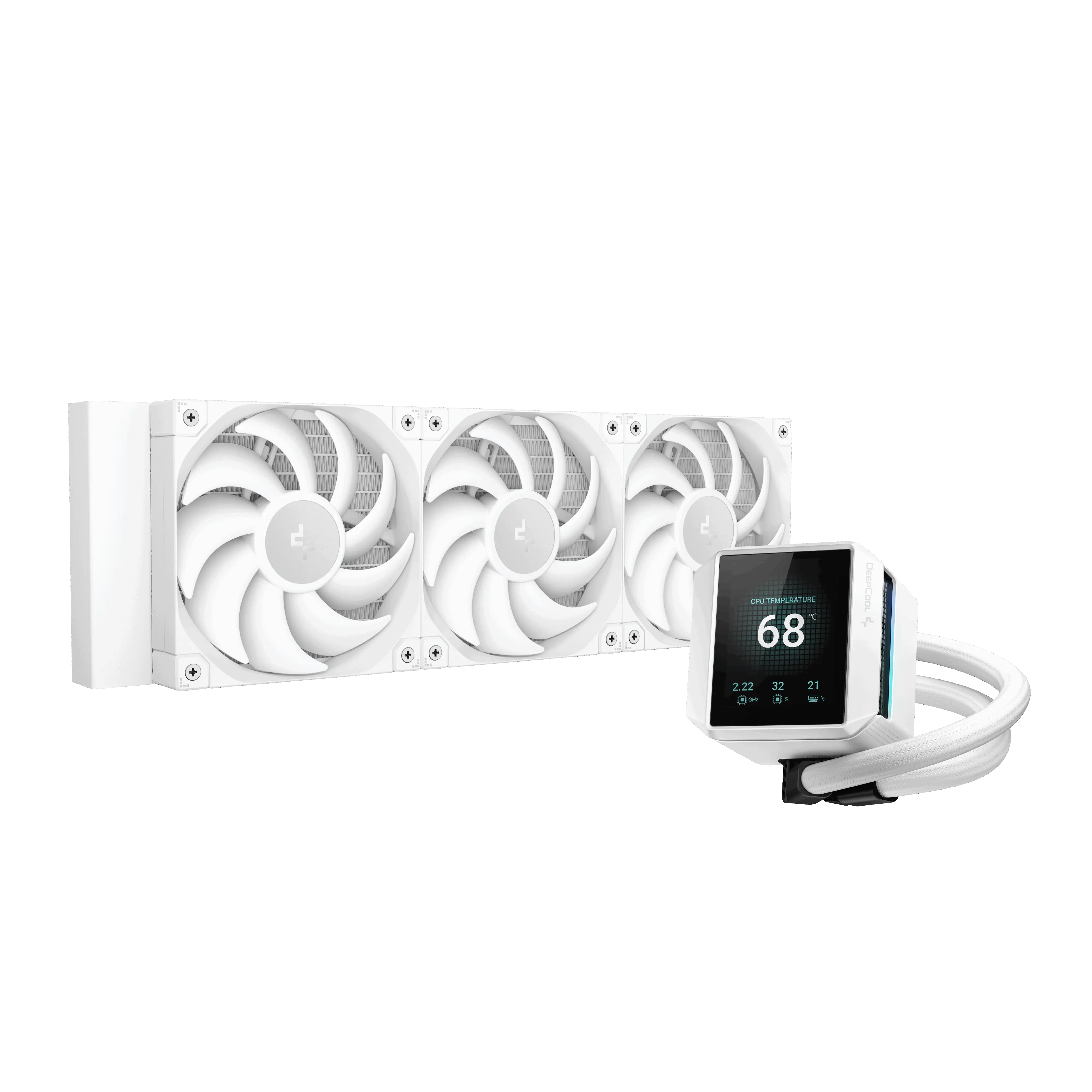 DEEPCOOL MYSTIQUE 360 2.8" TFT LCD 360MM AIO WHITE