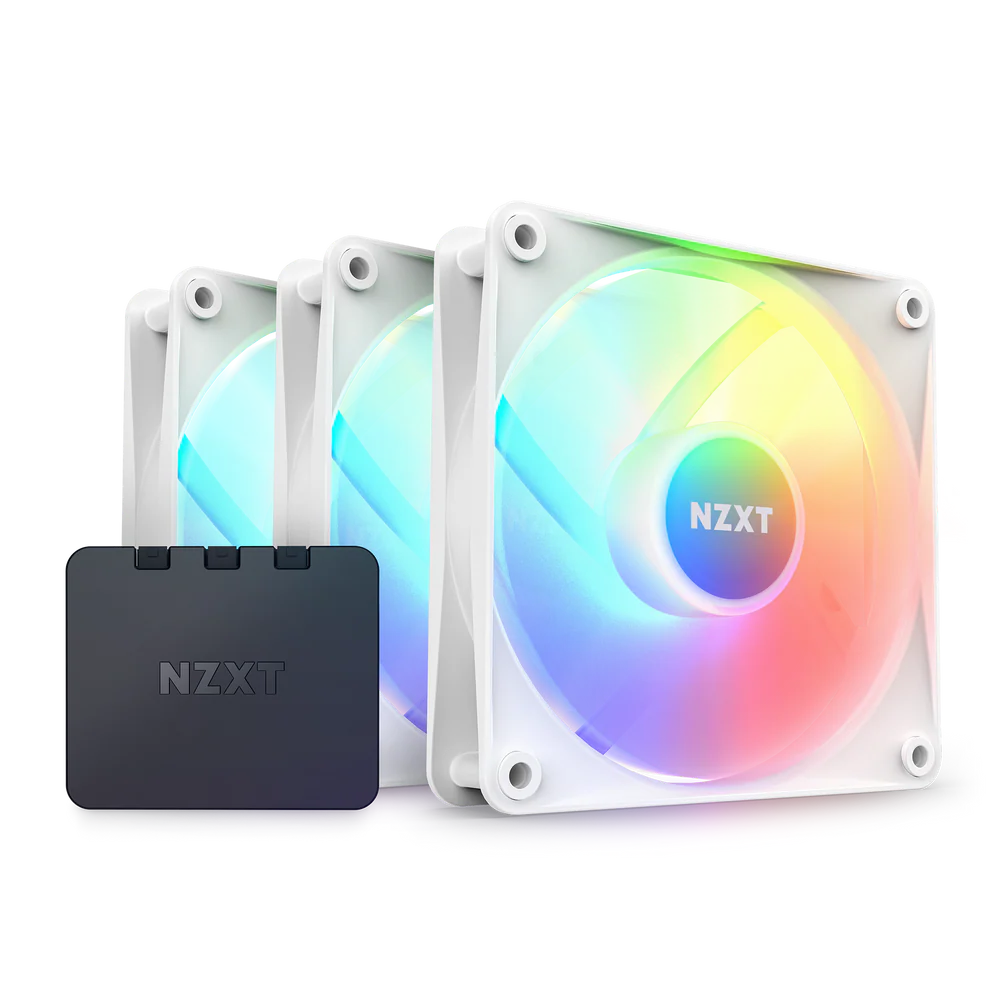 NZXT F120 RGB CORE TRIPLE PACK 120MM HUB-MOUNTED WHITE
