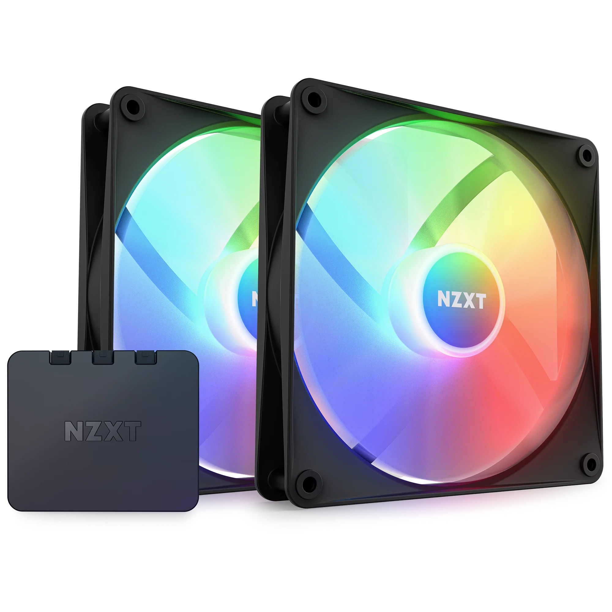 NZXT F140 RGB CORE TWIN PACK 140MM HUB-MOUNTED BLACK