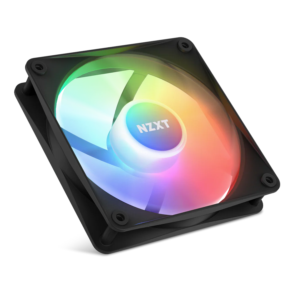 NZXT F120 RGB CORE 120MM HUB-MOUNTED RGB FAN BLACK