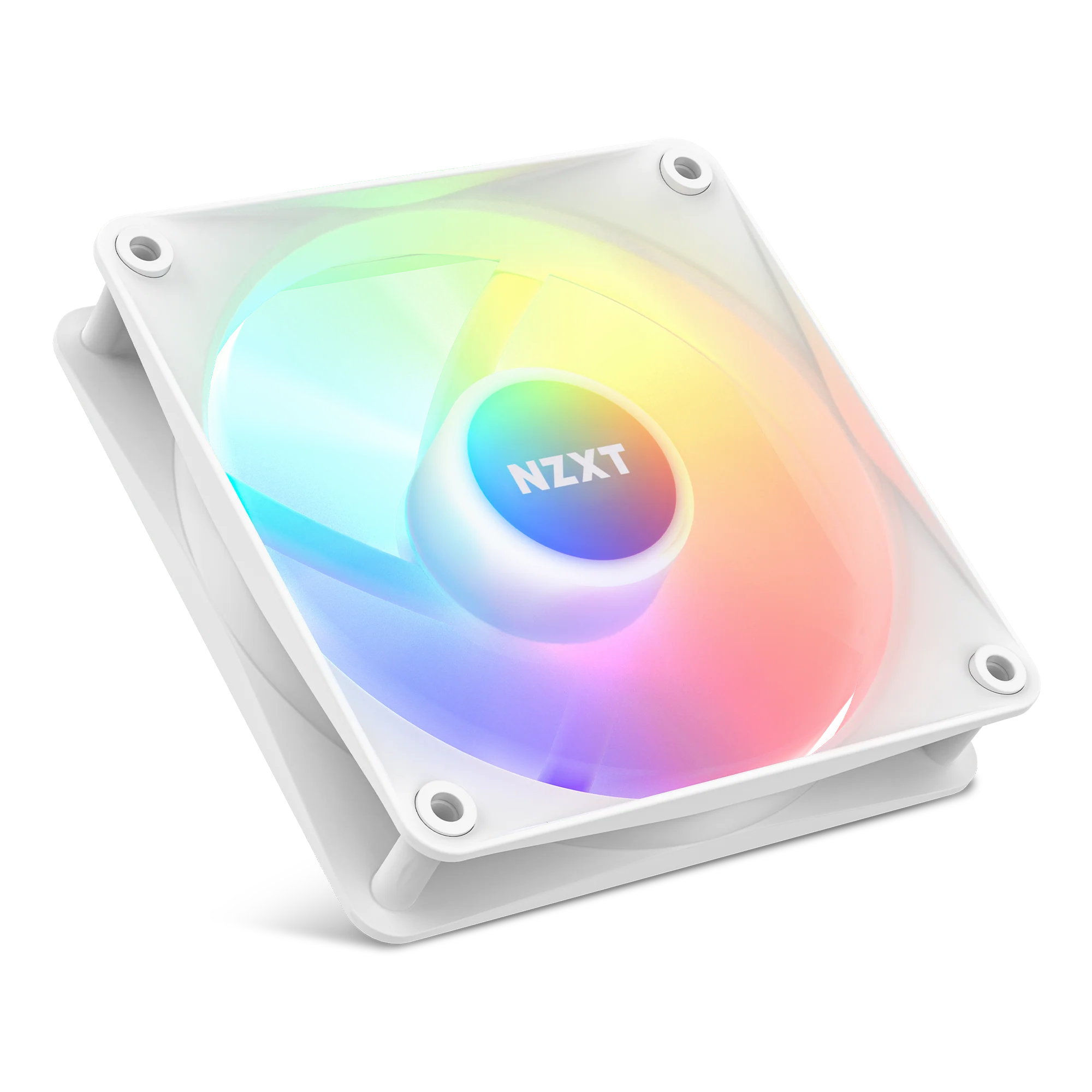 NZXT F120 RGB CORE 120MM HUB-MOUNTED RGB FAN WHITE