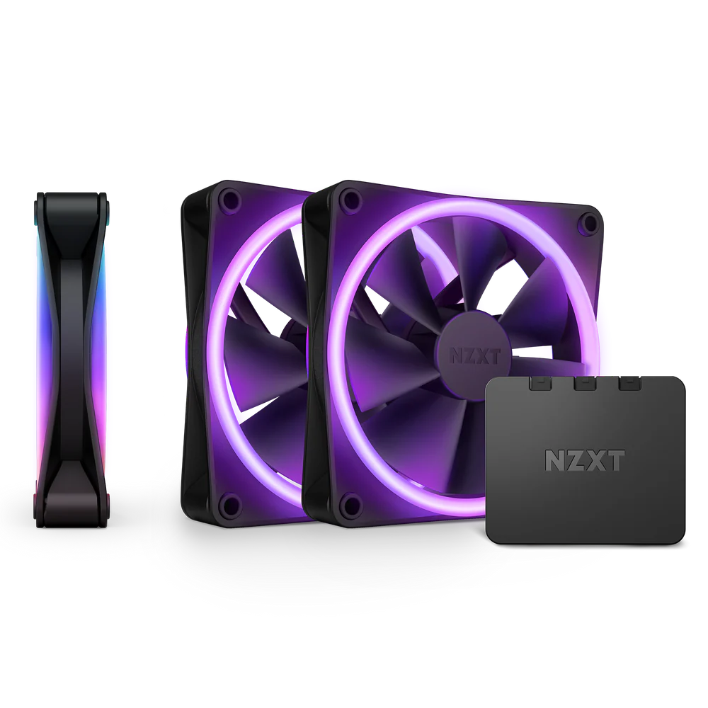 NZXT F120 RGB DUO TRIPLE PACK 120MM FAN BLACK
