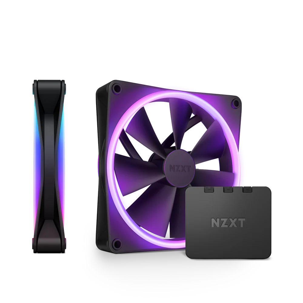 NZXT F140 RGB DUO DOUBLE PACK 140MM FAN BLACK