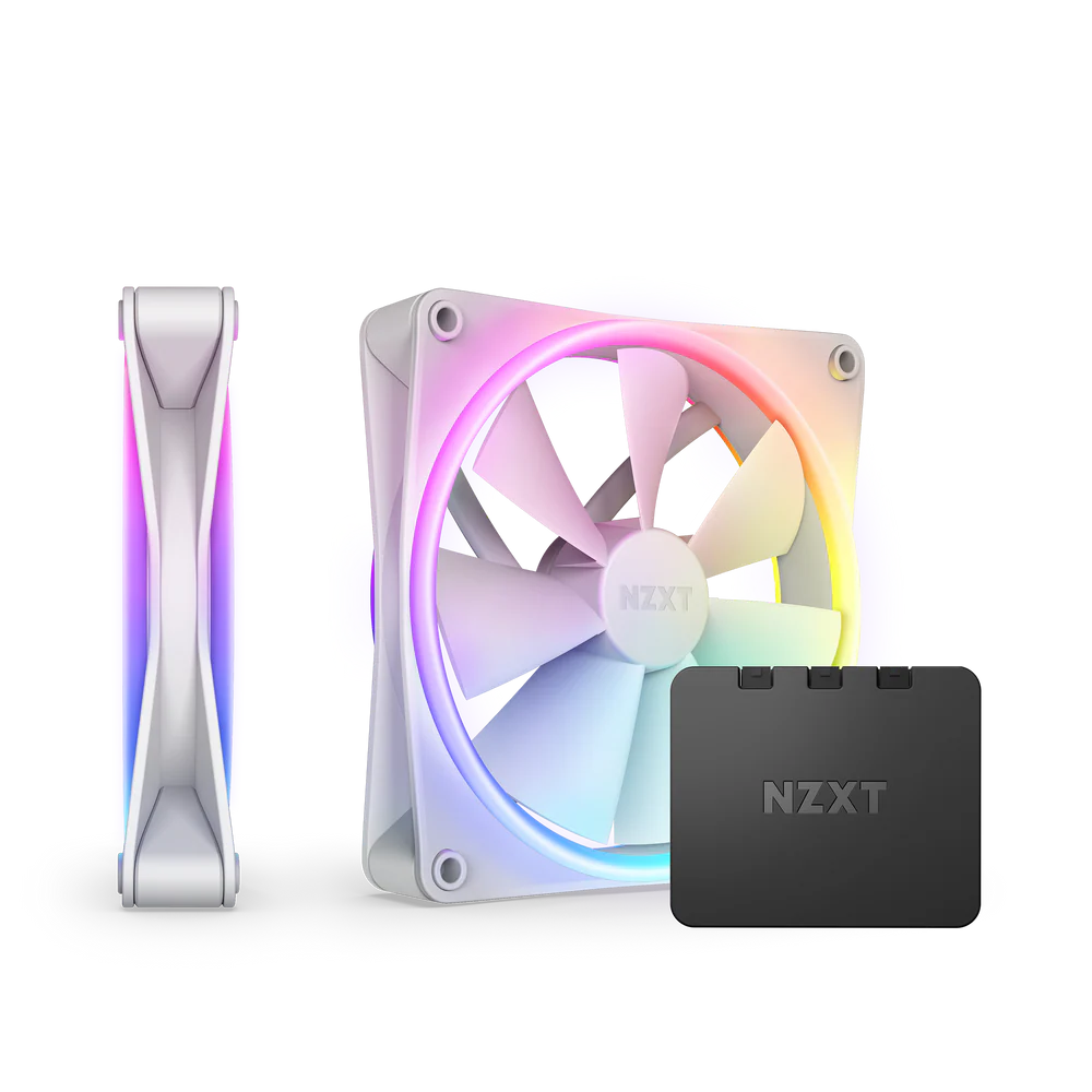 NZXT F140 RGB DUO DOUBLE PACK 140MM FAN WHITE