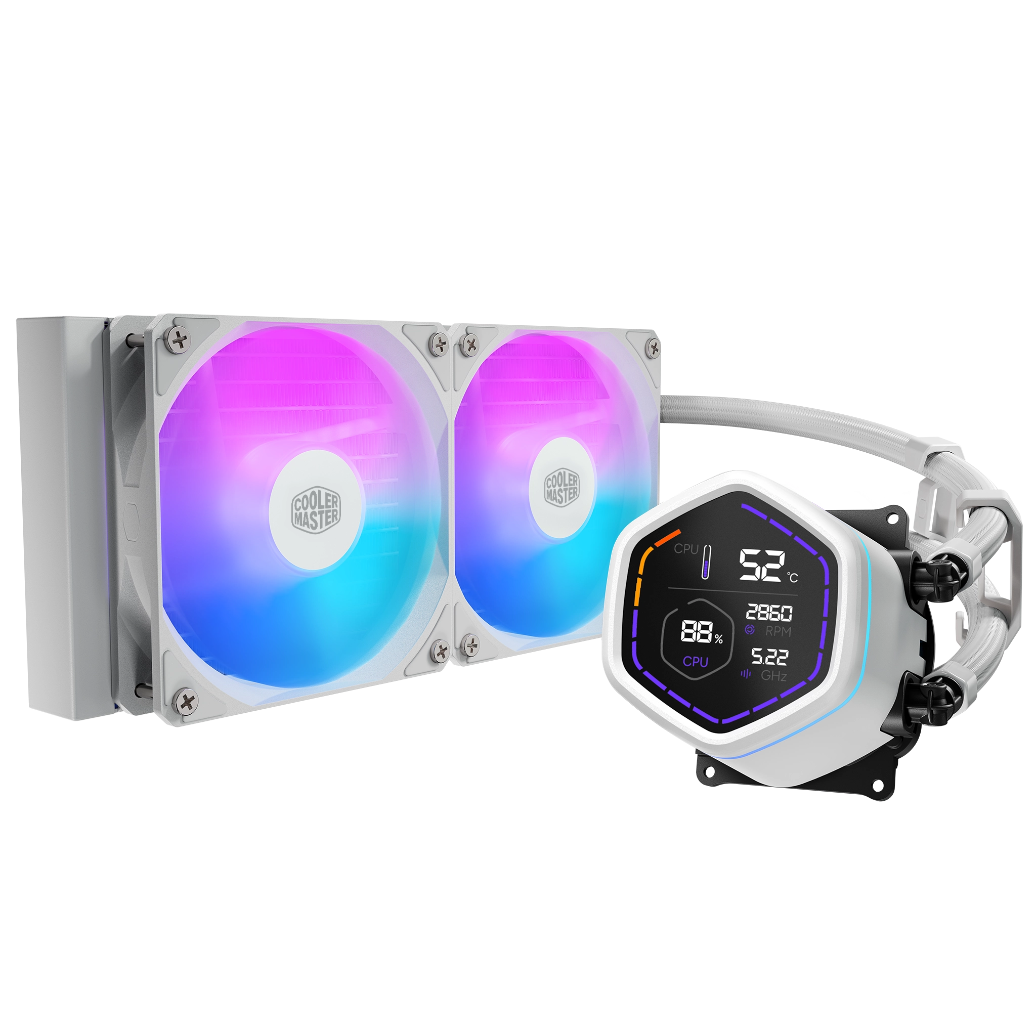 COOLER MASTER MasterLiquid ML240 Core Nex Digital White