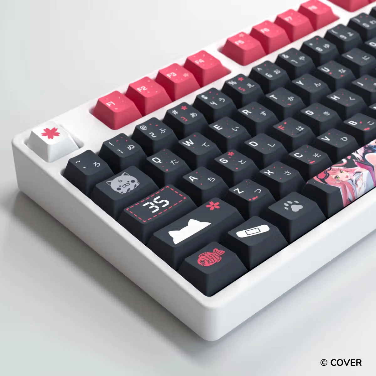 HYTE Sakura Miko Keycap Set and Desk Pad Bundle(BLACK)【預計2026年Q3到貨】 thumbnail 4