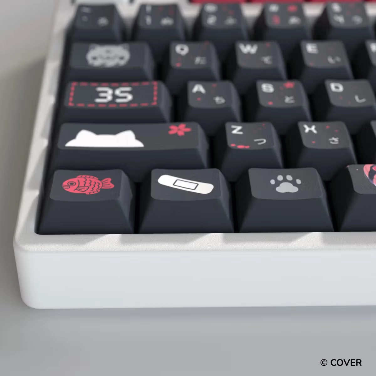 HYTE Sakura Miko Keycap Set and Desk Pad Bundle(BLACK)【預計2026年Q3到貨】 thumbnail 6