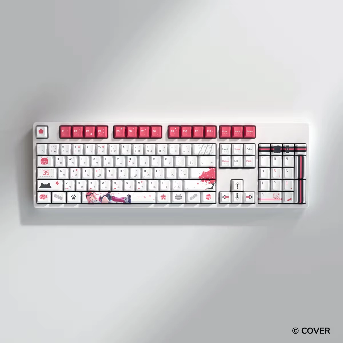 HYTE Sakura Miko Keycap Set and Desk Pad Bundle(WHITE)【預計2026年Q3到貨】 thumbnail 3